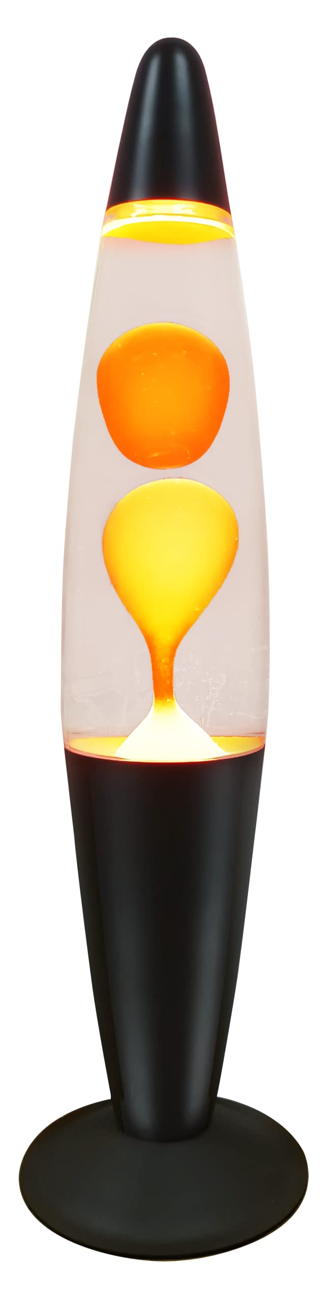 Trendi® 16 Inches Tall/Aluminium Base/Soothing Motion Lamp for/Relaxation/Room Decoration/Cable 1.6m (Yellow Wax/Clear Liquid)