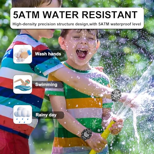 Image of GOLDEN HOUR Watches for Kids Digital Sport Waterproof Boys Girls Watch Outdoor 12 /24 H Alarm EL Backlight Stopwatch Military Child Wristwatch Ages 3-15