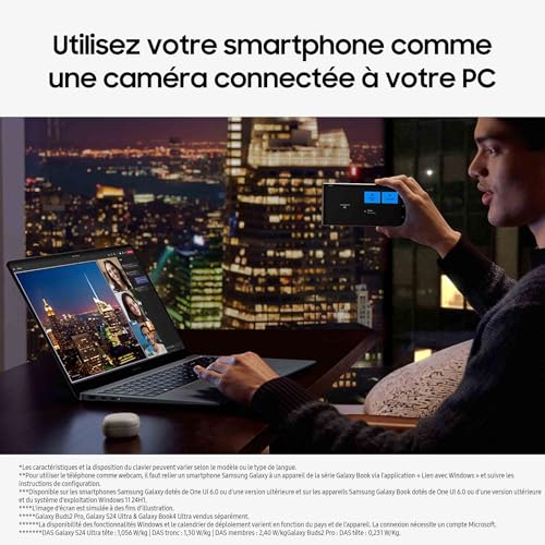 Samsung Galaxy Book4 Ultra Ordinateur portable 16'' Intel Evo Edition – Intel Core Ultra 9 RAM 1 TERA SSD NVIDIA GeForce RTX Clavier AZERTY FR - vue 9