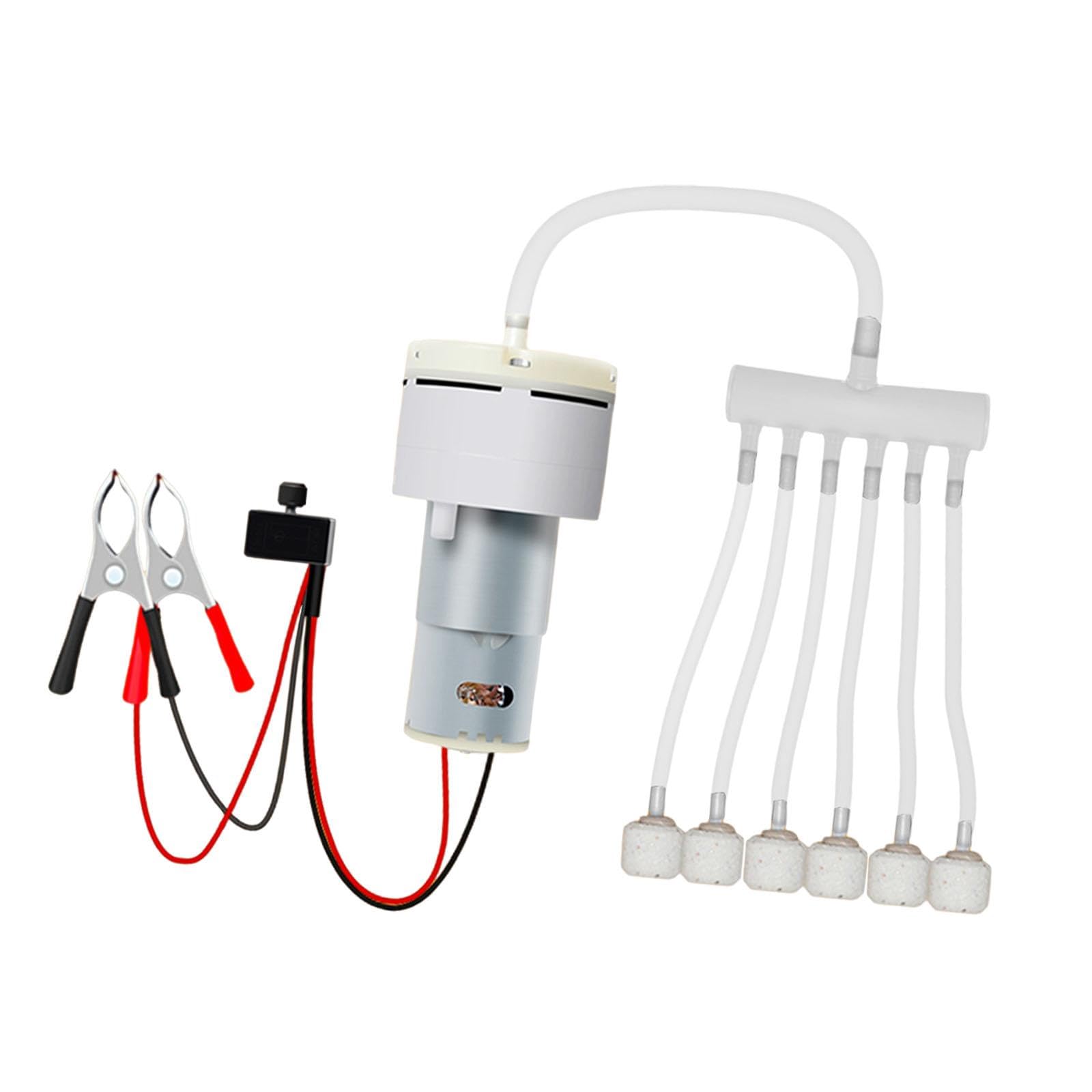 Mini Pompa Acquario Aeratore Portatile Silenzioso Bubbler Materiale PP Accessori Adatta per Pesci Auto Ambienti Ridotti Applicazioni Esterne, Stile 2