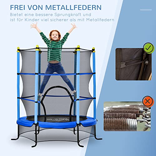 HOMCOM Trampolin Ø163 cm Gartentrampolin Mini-Trampoline für Kinder mit Sicherheitsnetz Randabdeckung Kleinkind… – Bild 5