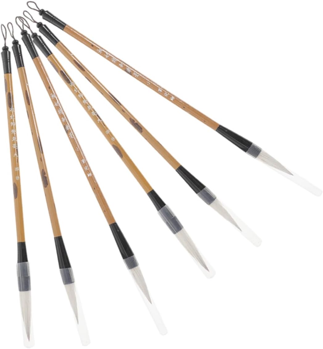 6pcs Calligraphy Pens for Beginners and Teachers, Beige