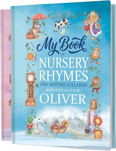 Personalised Baby Gift Book of Nursery Rhymes. A Timeless Keepsake for Birthdays Christening or Christmas.