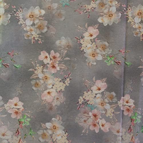 Cotton Lawn Tissu argenté haut de gamme pour styliste