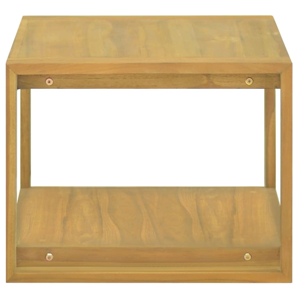 vidaXL Armario de Baño de Pared Unidad Tocador Almacenamiento Mueble Ducha Aparador Estantería Organizador Interior Familia Madera Maciza de Teca