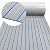 Hzkaicun EVA Foam Boat Decks Flooring Faux Teak Boat Decking Self Adhesive Marine Non Slip Boats Floors Mats Foam Deck Sheets for Fish Boats Yacht Kayak Boat floor (94x16in Light Grey on Blue)