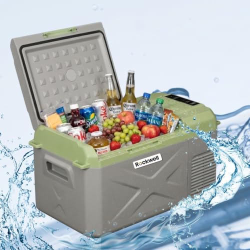 Image of Rockwell RMC20X Car Cooler /Freezer, Portable Fridge for Outdoor Adventures, 240V AC Power Cord & 12V Car Adapter
