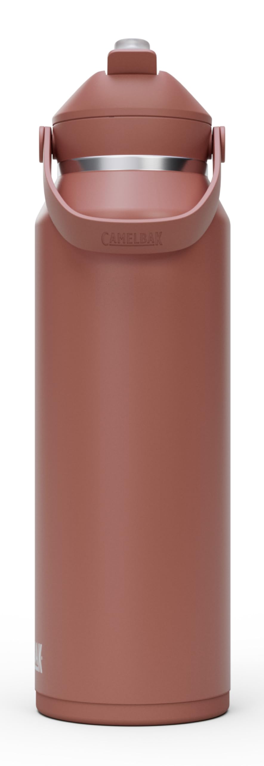 CAMELBAK Thrive Flip Straw Wasserflasche, isolierter Edelstahl, 1,2 l, Sierra Red
