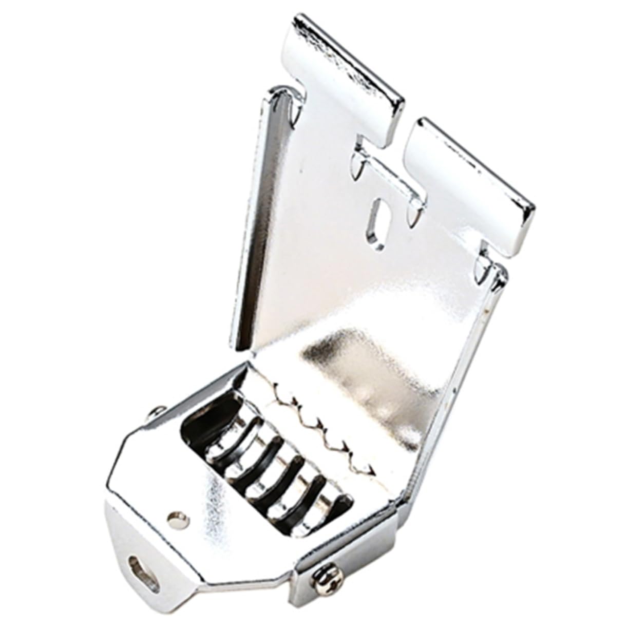 Abaodam 4stücke Metal Banjo Tailpiece String Banjo Zubehör Chromfarbener Ersatz Einfache Installation Robustes Metall