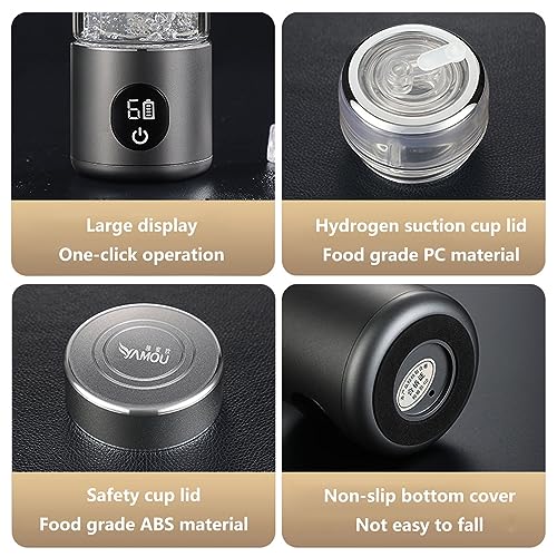 Générateur de bouteille d'eau à hydrogène SPE 360ml portable