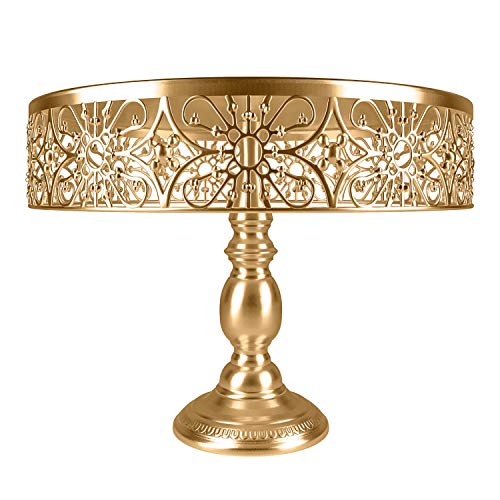 Vivian's Bridal Gold Cake Stand Wedding Dessert Cupcake 10" Round Cake Stands