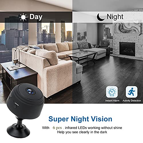1080P HD verborgen camera, mini-monitor met USB-kabel en magnetische standaard, nachtzichtfunctie bewegingsdetectie… - Image 8