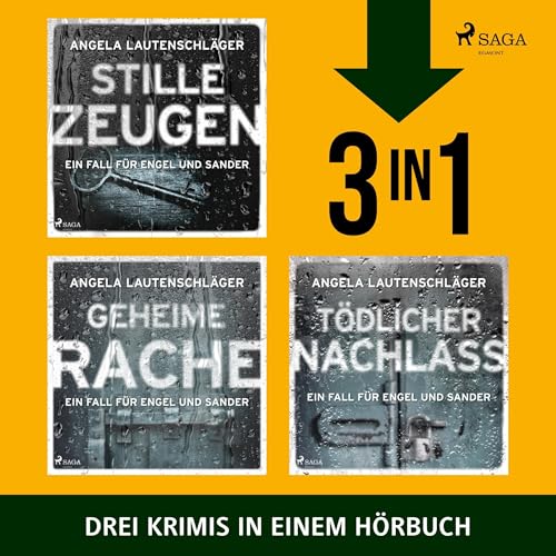 Diseño de la portada del título Stille Zeugen, Geheime Rache & T&ouml;dlicher Nachlass