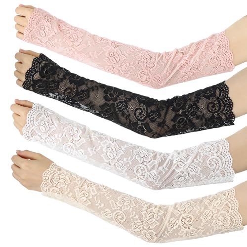 Sorcristy 8 Stück Armstulpen Damen Sommer Elegante Arm Stulpen