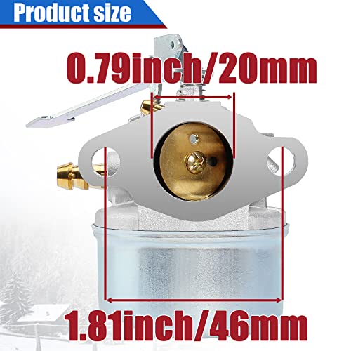 Yofmoo Carburetor Compatible For Tecumseh 632552 632557 632557A 632560 632560A 632641 640086 640086A 640092 640092A 640098 640098A 640311 Hsk600 Hsk635 Th098Sa 3Hp 3.25Hp 3.5Hp 3.75Hp Snowblower #TOP1