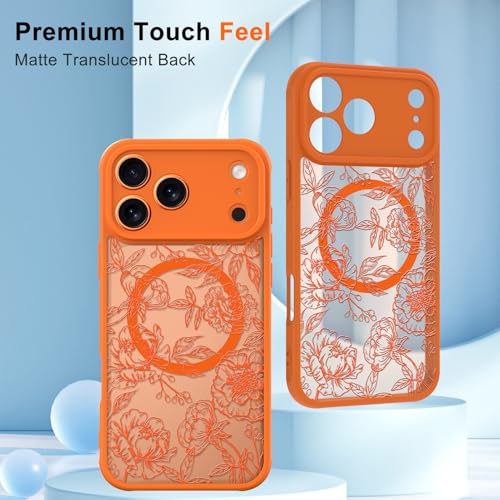 Coque iPhone 17 Pro anti-chocs fine MagSafe fleur mate - 4