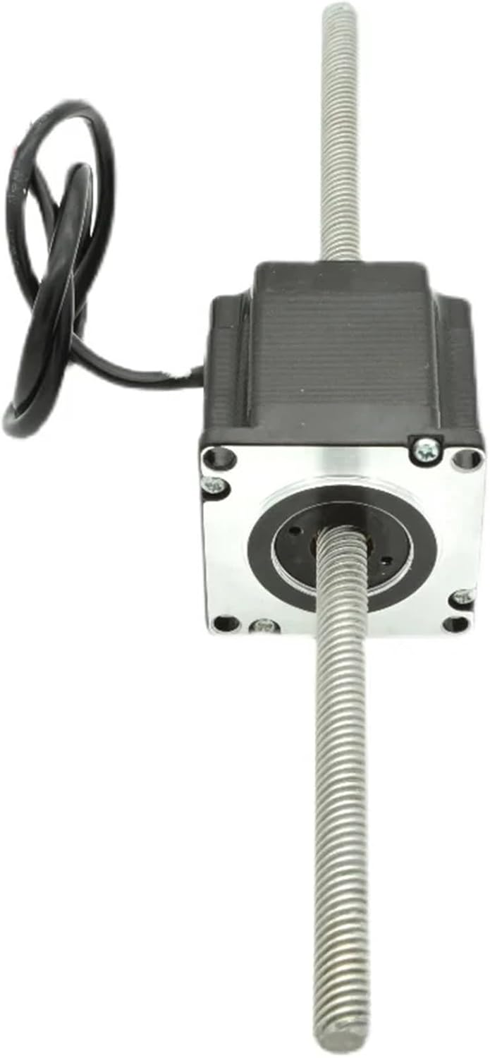 NEMA23 Through Axis Stepper Motor Hybrid Motor Trapezoidal Screw Length 300mm Step Angle 1.8(NC23HS-300-T1010)