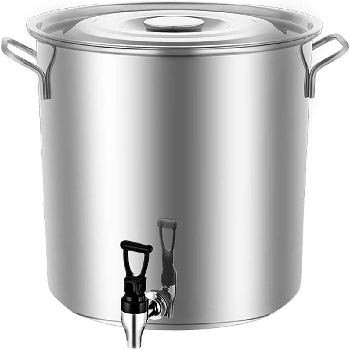 ステンレス製 40L 寸胴鍋 計量目盛付き　蓋付き Amazon｜寸胴鍋 大在庫ポット、縦ポット蓋、食品等級304厚のステンレス