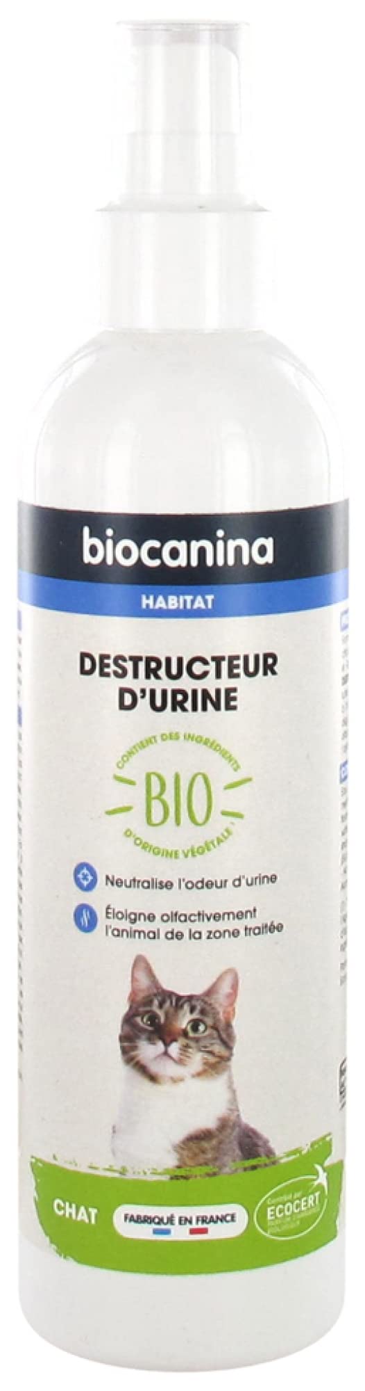 BIOCANINA Destructeur d'Urine Chat Bio 240 ML