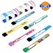 LOCOLO 12 Pieces Child Safety Wristband, Waterproof and Reusable Safety ID Band for Kids, Design: Adjustable, Lovely, Multiple Styles