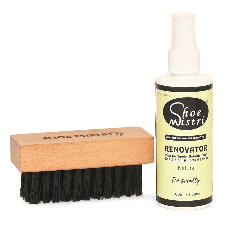 Shoe mistri Shoe Renovator (Natural) and Hand Made Nylon Bristles Shoe Brush(Soft) Combo – Best for Suede, Nubuck, Canvas, Knit and most other absorbent Fabrics Cleaning, Shining & Buffing Boots (B0B7WPCGLQ) Amazon Price History, Amazon Price Tracker