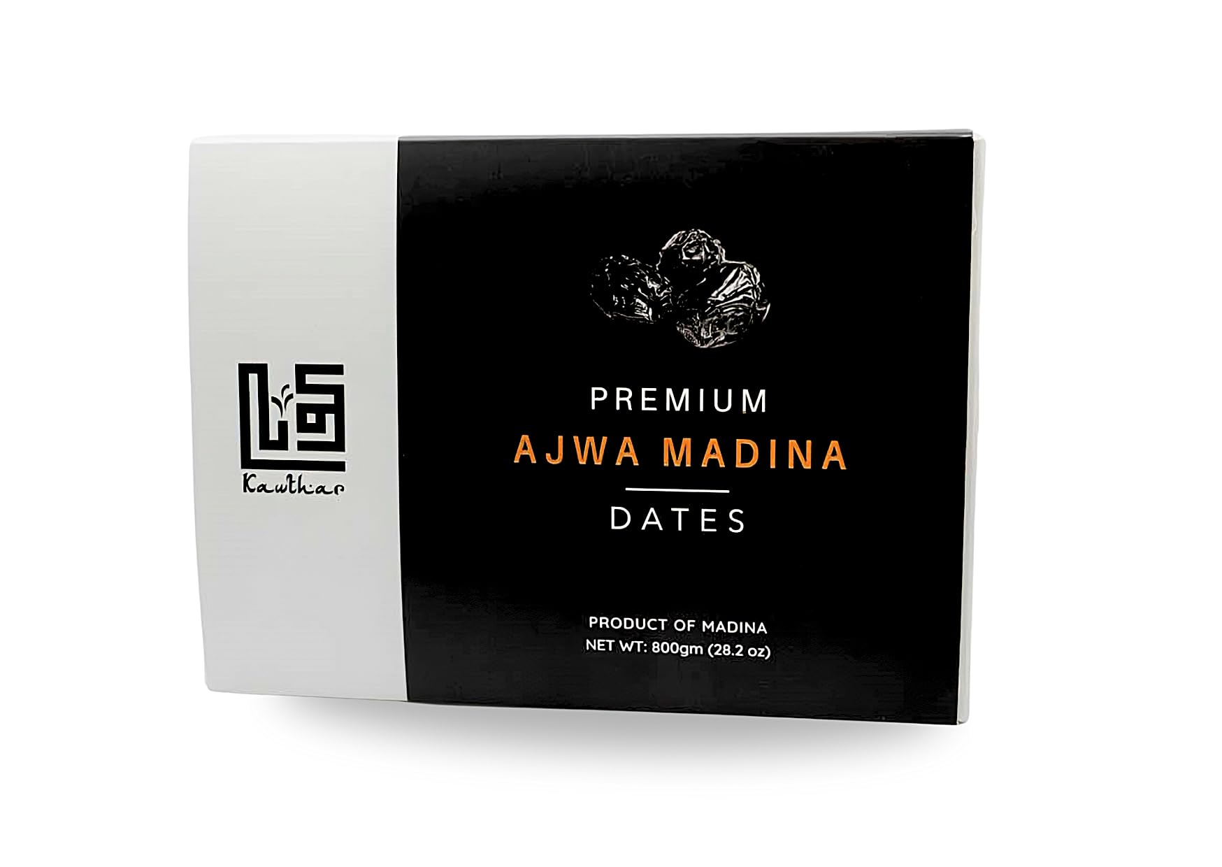 Ajwa Dates 800g Premium Large, Fresco 100% Naturale, Miglior Qualità Fibra Ricca Deliziosa Datteri Freschi Da Madinah