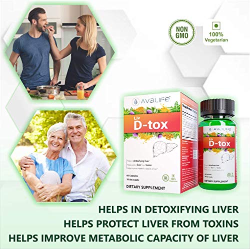 Avalife Liv D-tox - Ultimate Liver Cleanse & Detox Formula for Men & Women - Gluten Free, Vegan & Non-GMO - 60 Capsules - Image 6
