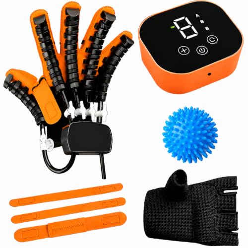 Robotic Hand rehabilitation Glove Both hands Finger Rehabilitation Trainer Robot Gloves, Therapy Equipment For paralysis Recovery Equipment (Right Hand, Large)