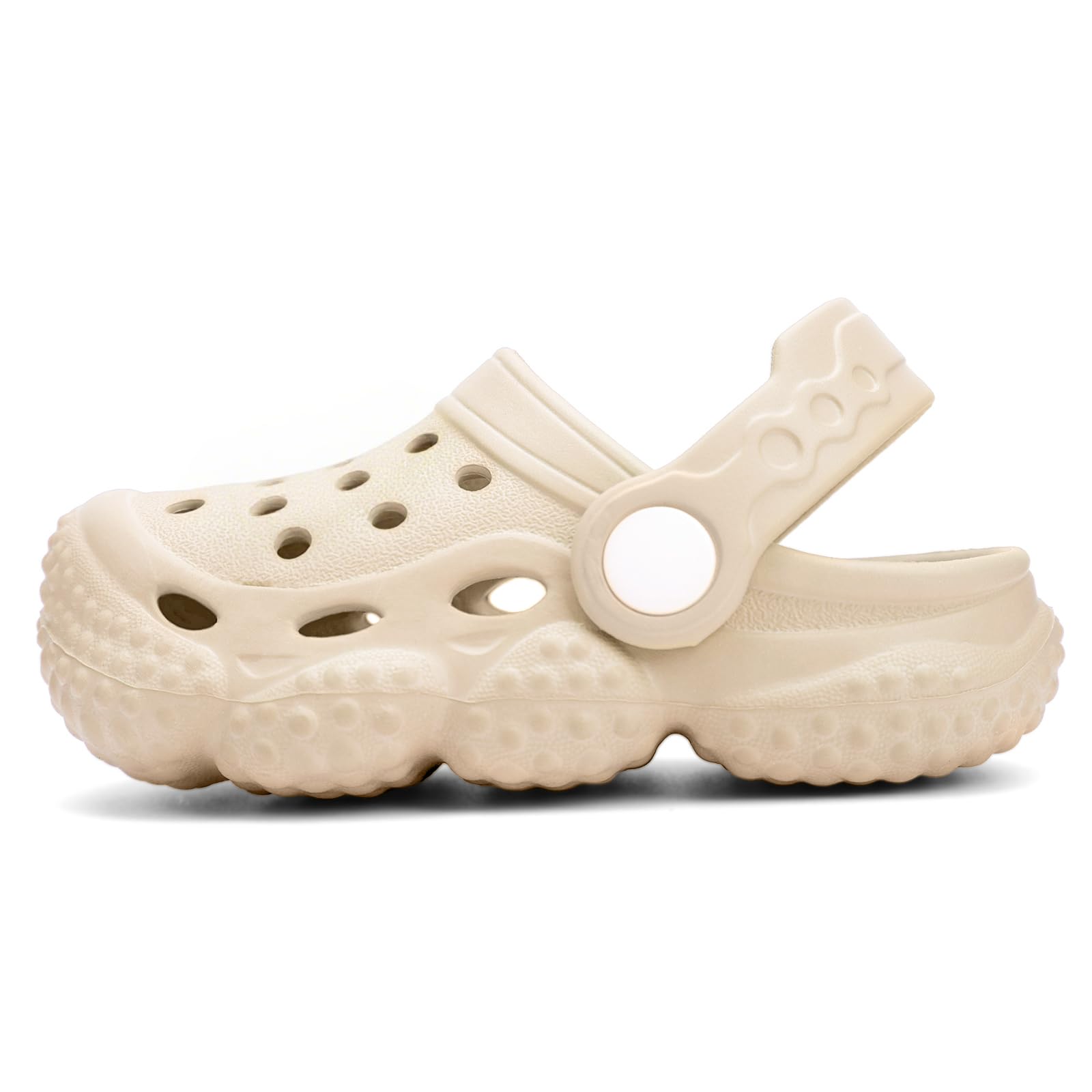 INMINPIN Baby Clogs Garden Shoes Newborn Infant Lightweight Breathable Beach Pool Sandals Non-Slip Baby Boys Girls Water Shower Summer Shoes Splay Naturally, Beige, 6-12 Months Infant