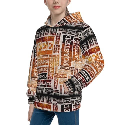 Happy Avocado Kid Hoodies Boys Sweatshirts Girls Pullover with Pocket2