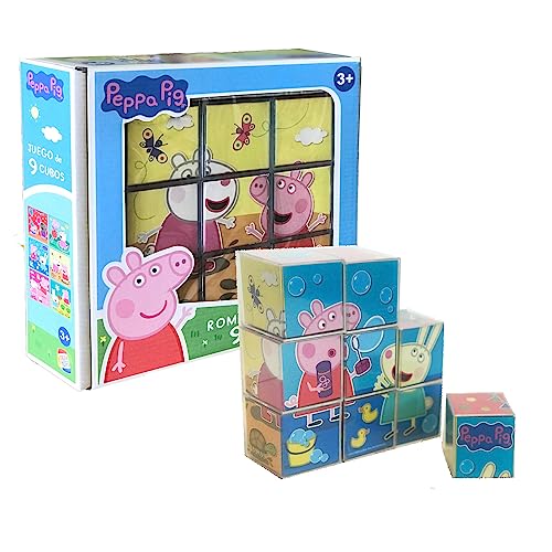 Cefa Toys Rompecabezas Peppa Pig 9 Cubos. (88320)