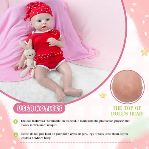 Muñeca silicone 16 pulgadas, cuerpo completo, realista miniatura 2