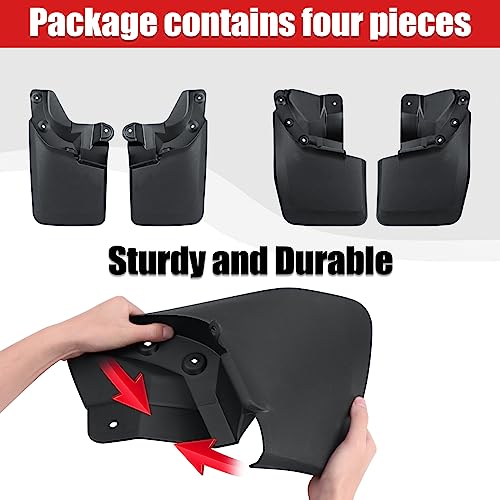 Image of Mud Flaps Compatible with Toyota Tacoma 2023-2016 (with Fender Flares) Mud Guards Splash Guards Tire Protector Mudguard [Doesn't Fit SR]