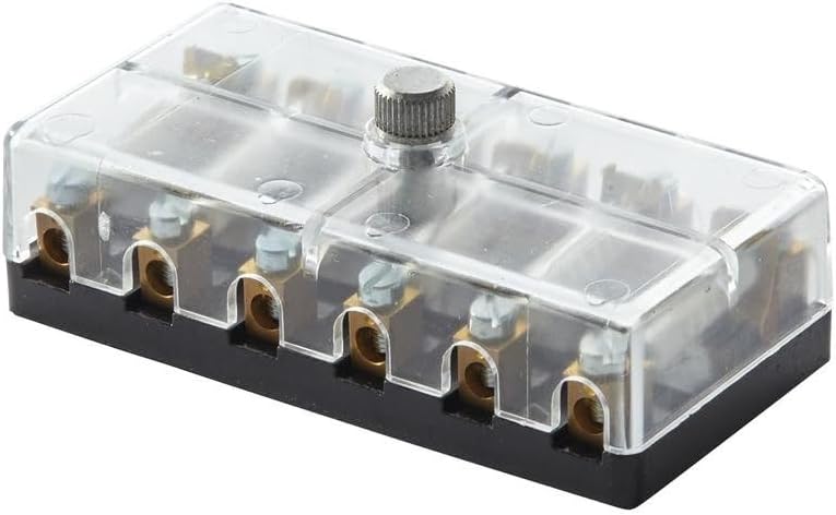 HELLA 8JD 002 290-201 Fuse Box - 8-Pin - 8A - Black - Plug: Screw Contact