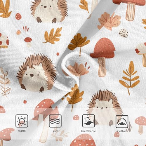 Little Girl Underwear Toddler Panties Kids Undies Hedgehogs Mushroom Soft Cotton Briefs 2T-8Y3