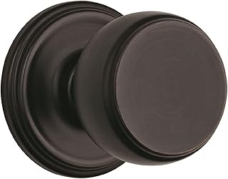 BRINKS - Ganyon Interior Keyless Hall Closet Door Knob, Tuscan Bronze - Hands-Free Indoors Home Decor Non-Locking Hall Clo...