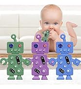 Baby Teething Toys, DDMY Robot Remote Control Shape Silicone Toddler Teething Toys for Babies 0-6...