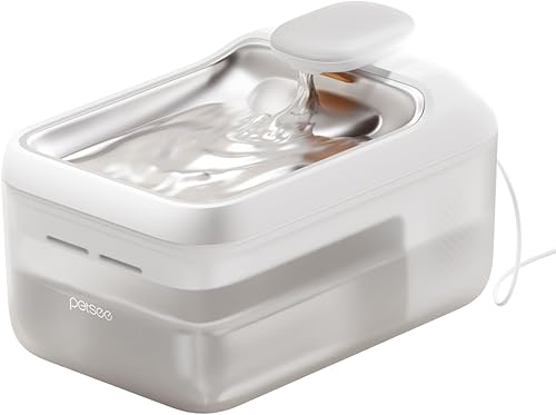 Fuente automática de agua para mascotas, 4.5 L, bandeja de bebidas de acero inoxidable de gran capacidad, dispensador de agua para gatos, bomba