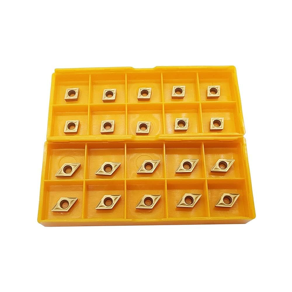CCMT21.51 CCMT060204 DCMT21.51 DCMT070204 Hartmetall-Dreheinsätze CCMT-Einsatz DCMT-Einsatz Mehrschichtbeschichtete Dreheinsätze Ersatzeinsätze für Drehmaschinen-Drehwerkzeughalter Bohrstange 20 Stück