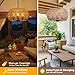 ALL FORTUNE Outdoor Solar Chandelier, 4-Light 19