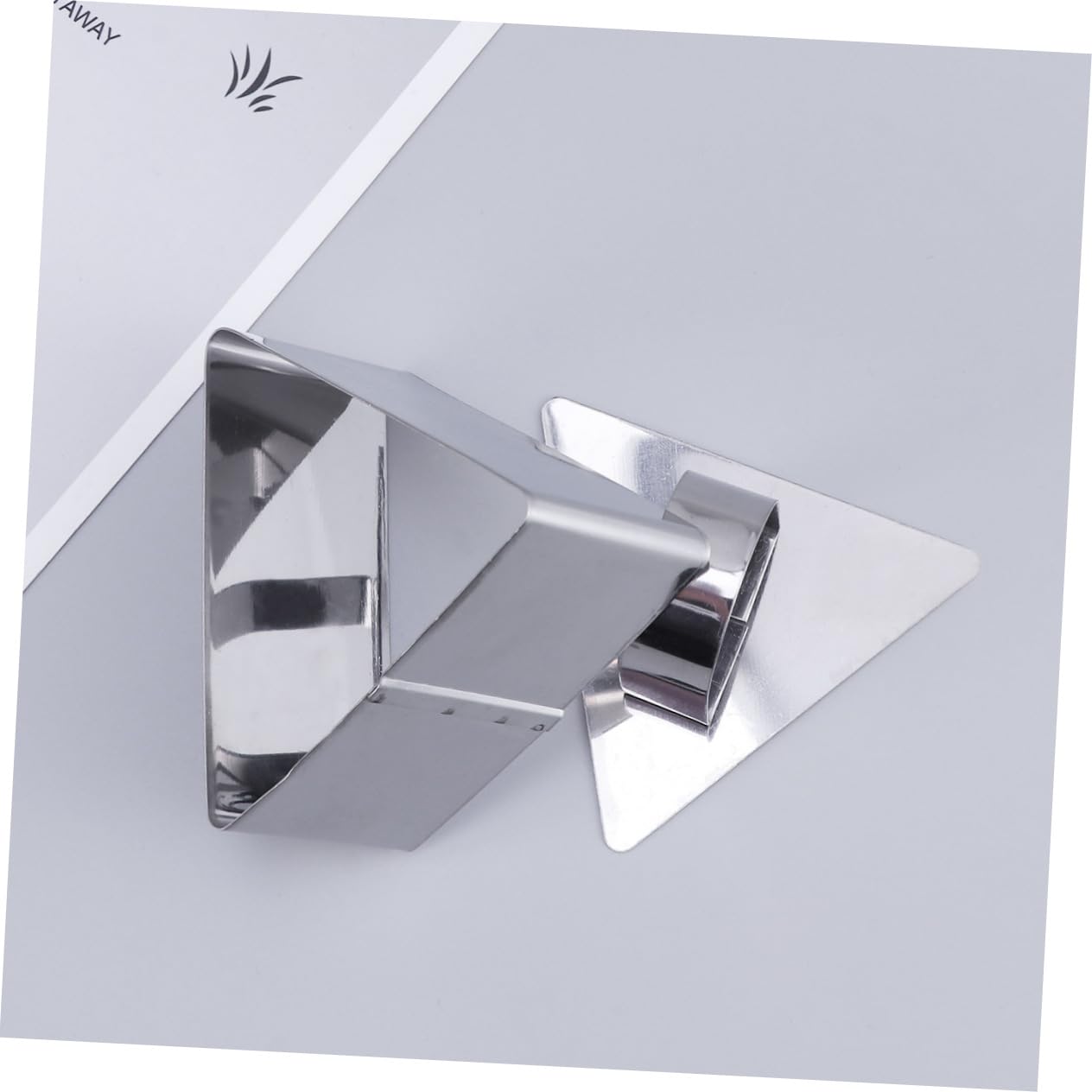 DECHOUS 3sets Non-stick Mousse Cutter Cake Mold Set Triangle Shaped Baking Molds Steel for Safe Easy Molding for Home Shop 2pcs*3