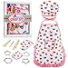 Produktbild SOKY Spielzeug für Mädchen 3-7 Jahre, Geschenk für Mädchen ab 3-7 Jahre Kinder Backset mit Kinderschürze für Jungen ab 3-7 Jahre Küchenspielzeug für Kinder Kochmütze Outfit Spiel Set