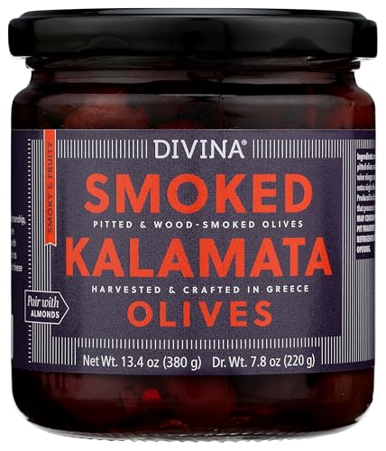 Divina, Smoked Kalamata Olives, 13.7 Ounce
