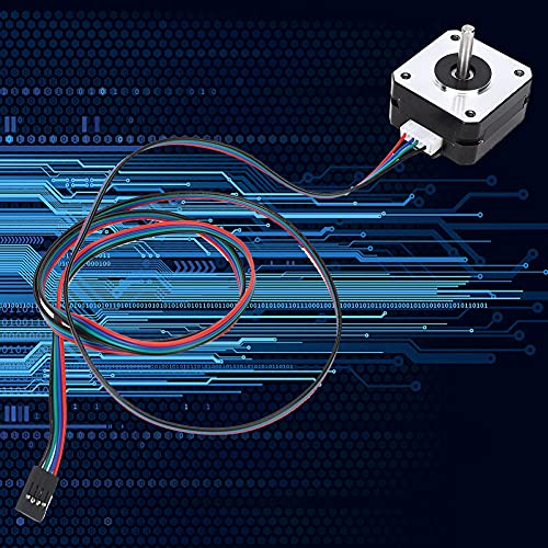 Nema 17 Stepper Motor, 1.8° Step Angle, DC 4.1V Rated Voltage, with High Positioning Accuracy, Long Service Life, Fits f