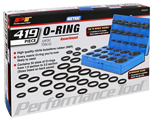 image for Performance Tool W5203 Metric O-Ring Assortment with 32 Sizes for Vehi