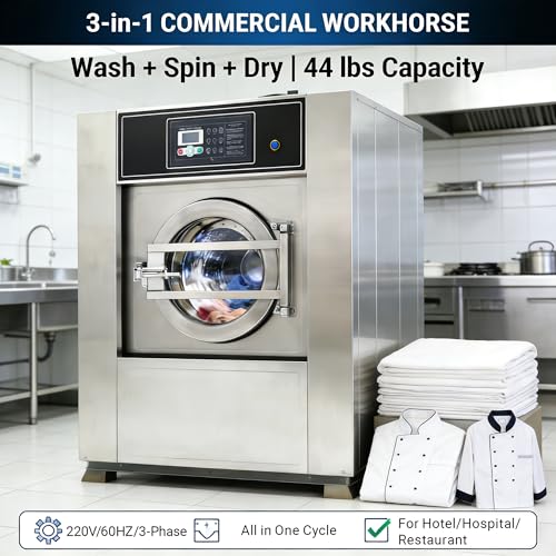 EQCOTWEA Commercial Washer Dryer Combo