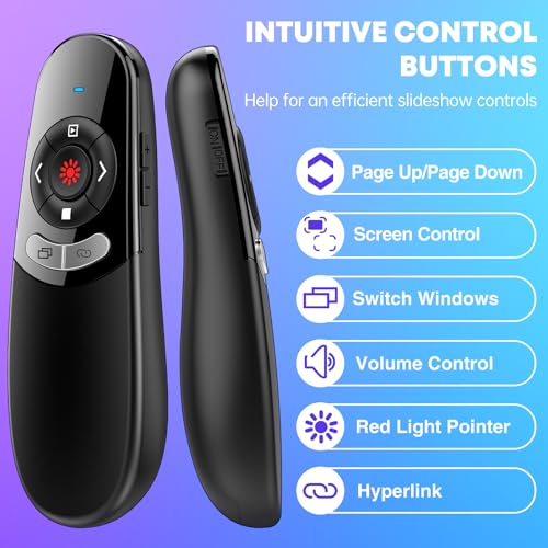 Clicker de présentation Mac télécommande sans fil USB C pour ordinateur portable - 5