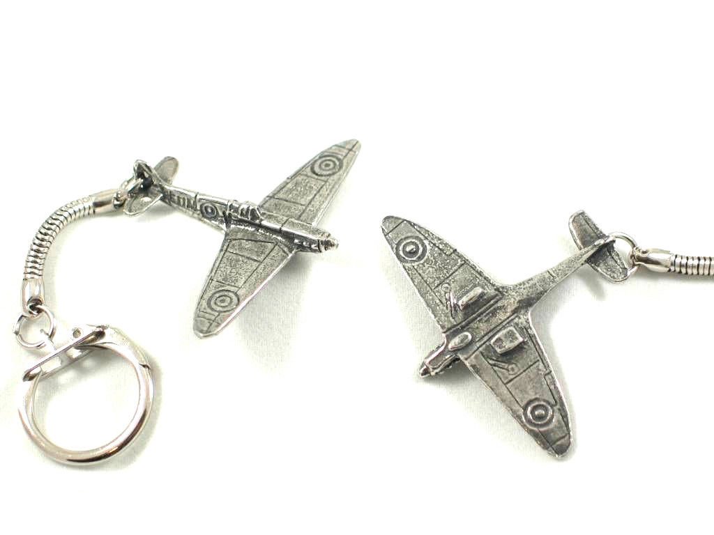 Collana Ciondolo In Peltro Westair - Spitfire Supermarine RAF Seconda Guerra Mondiale, Regalo