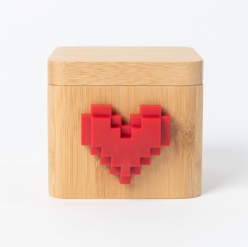 image for Lovebox Black & White | Love Note Messenger | Meaningful for Mom, Dad,