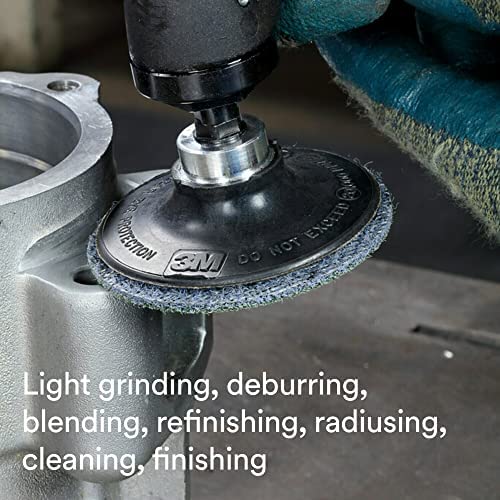 Miniatura 7 de Scotch-Brite Disco acondicionador de superficie de precisión, Roloc TR, muy fino, cerámica, fibra no tejida, fácil cambio, 2 in, 50interior, paquete